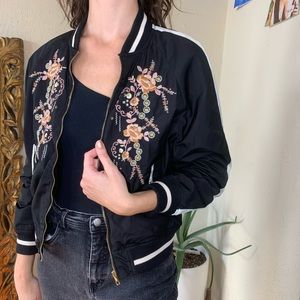 Embroidered Bomber Jacket